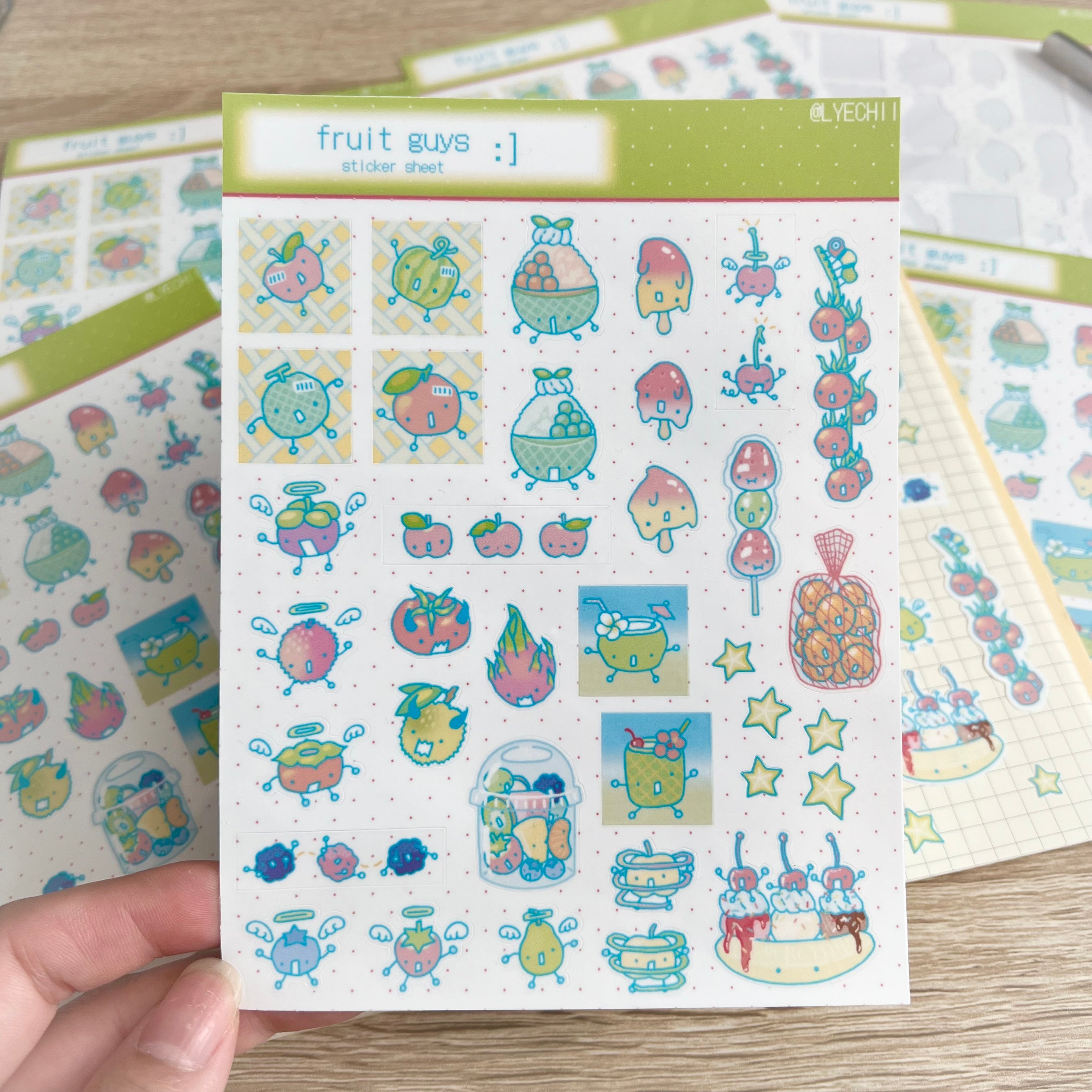 Fruit Guys Sticker Sheet
