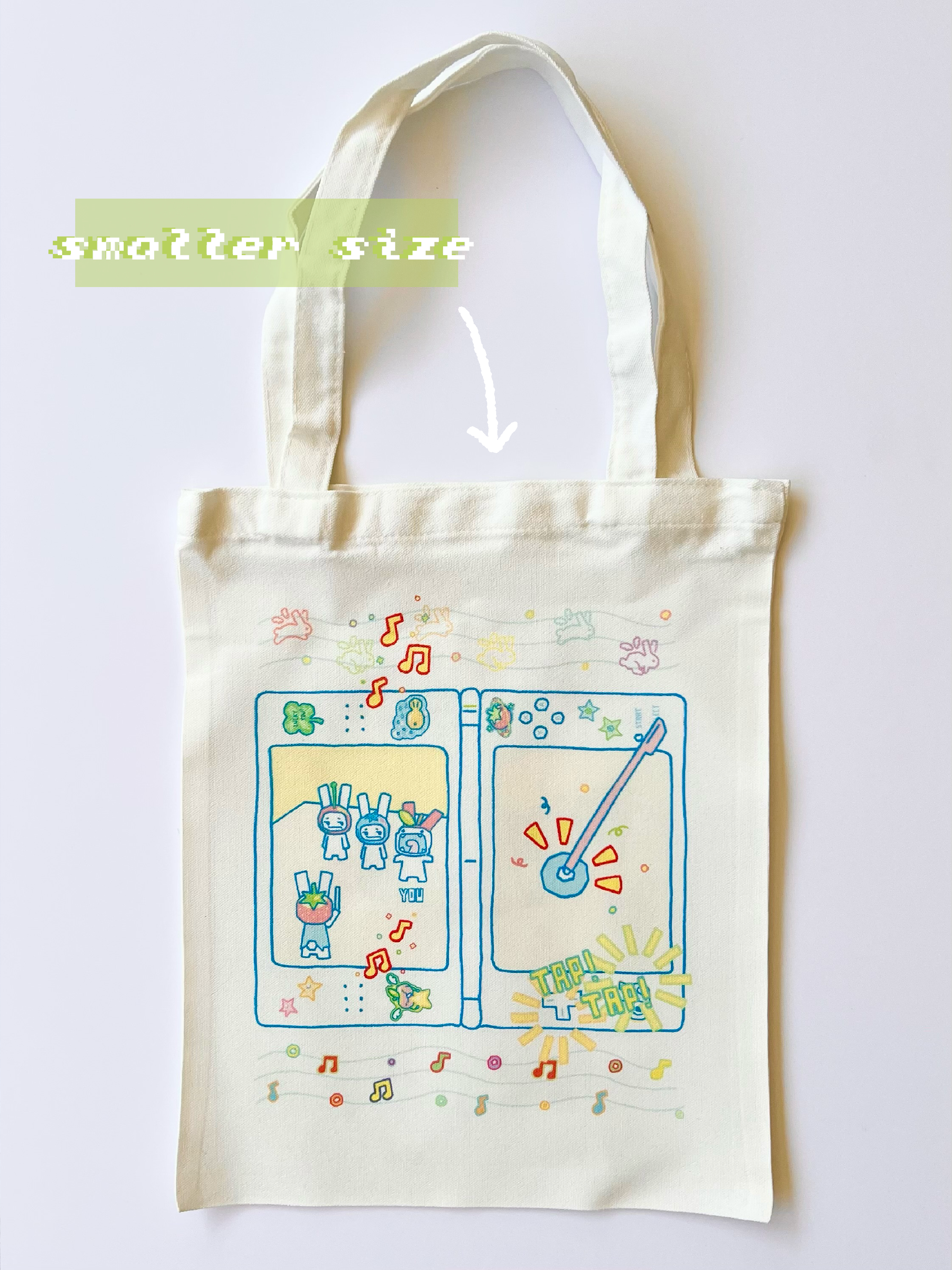 Rhythm Bunny Tote Bag