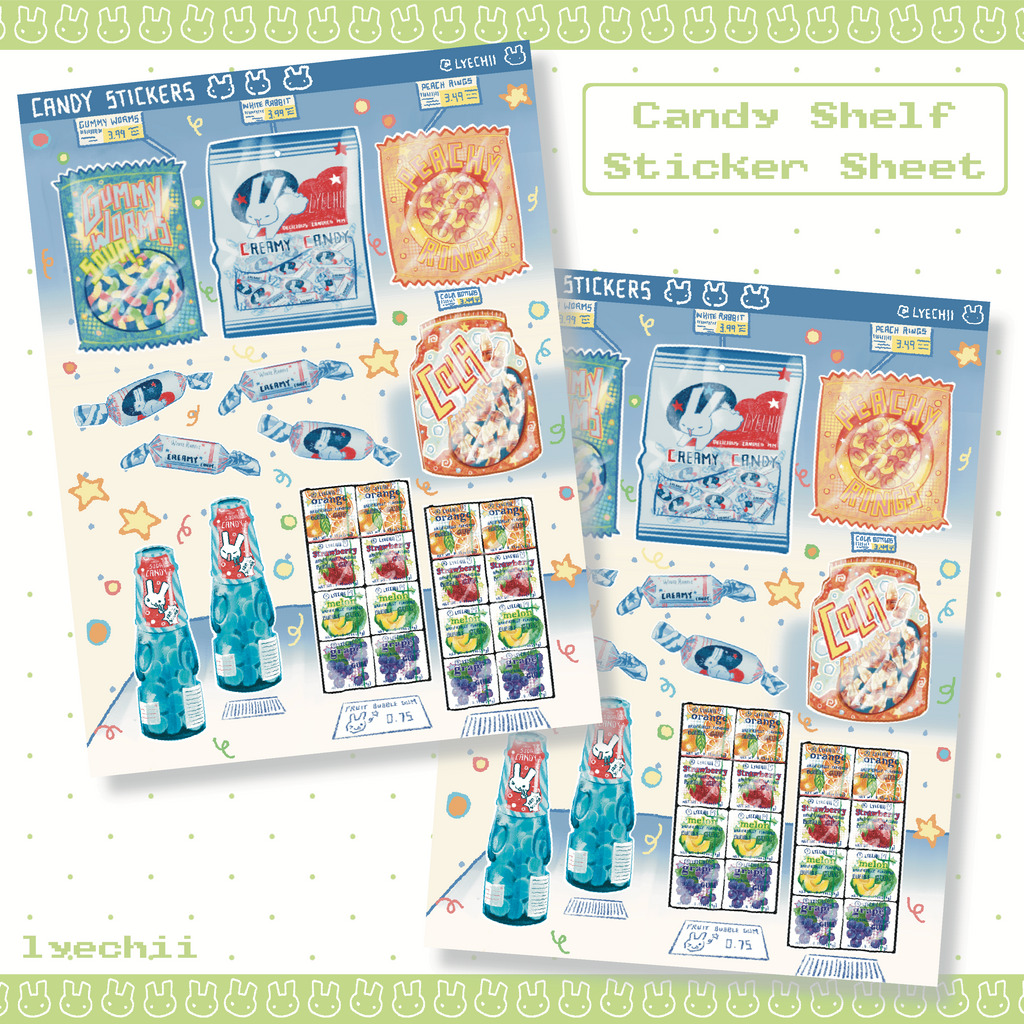 Candy Shelf Sticker Sheet