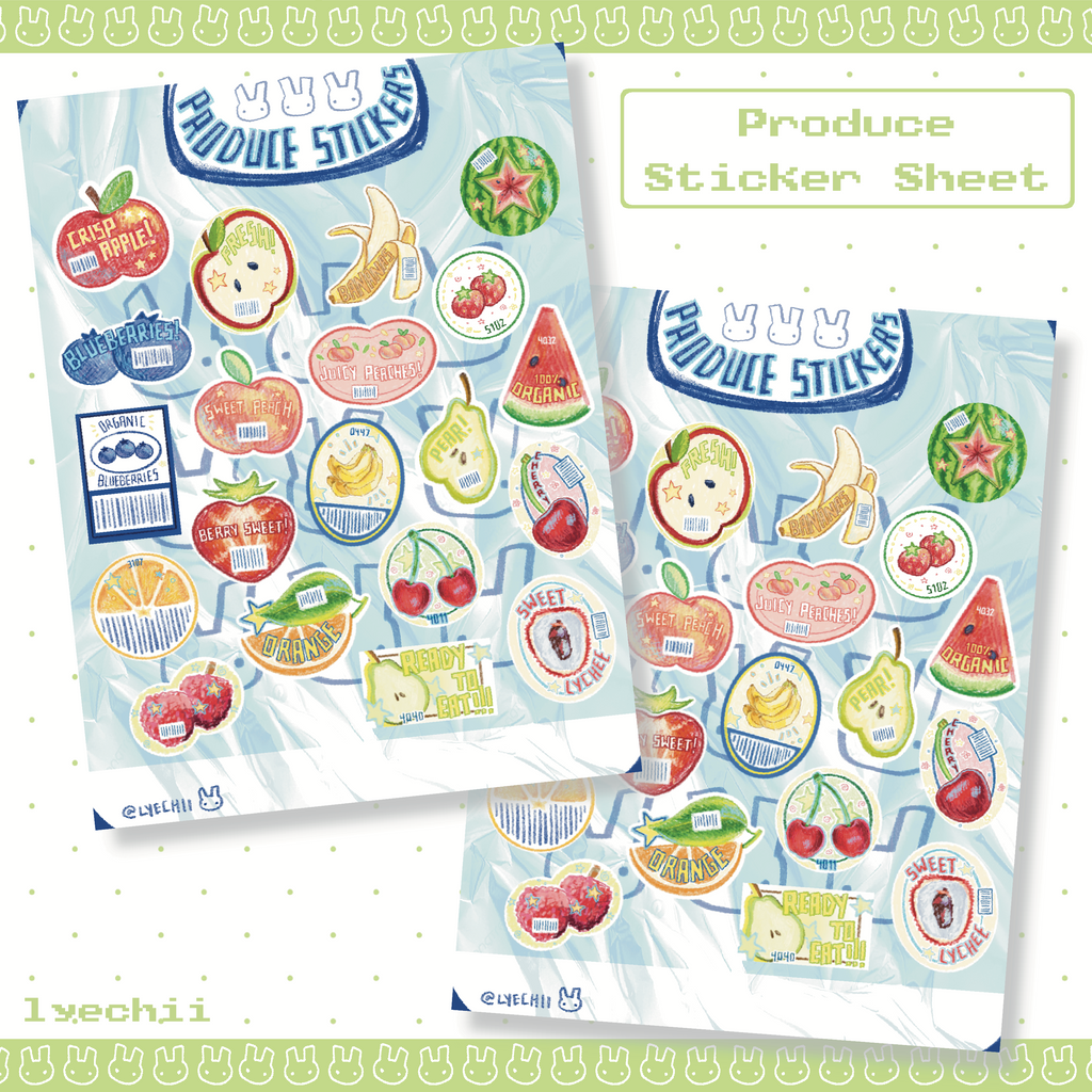 Produce Sticker Sheet