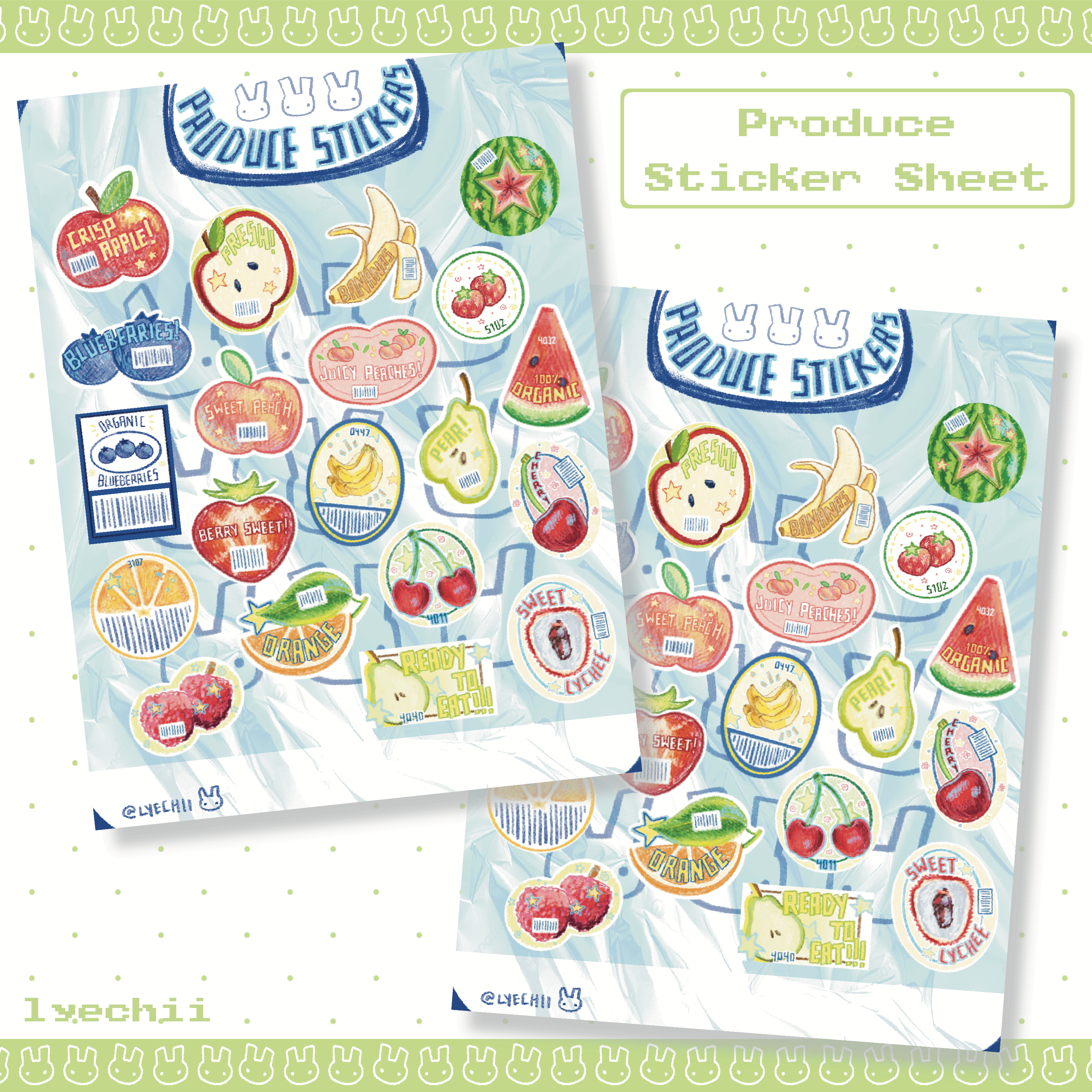 Produce Sticker Sheet