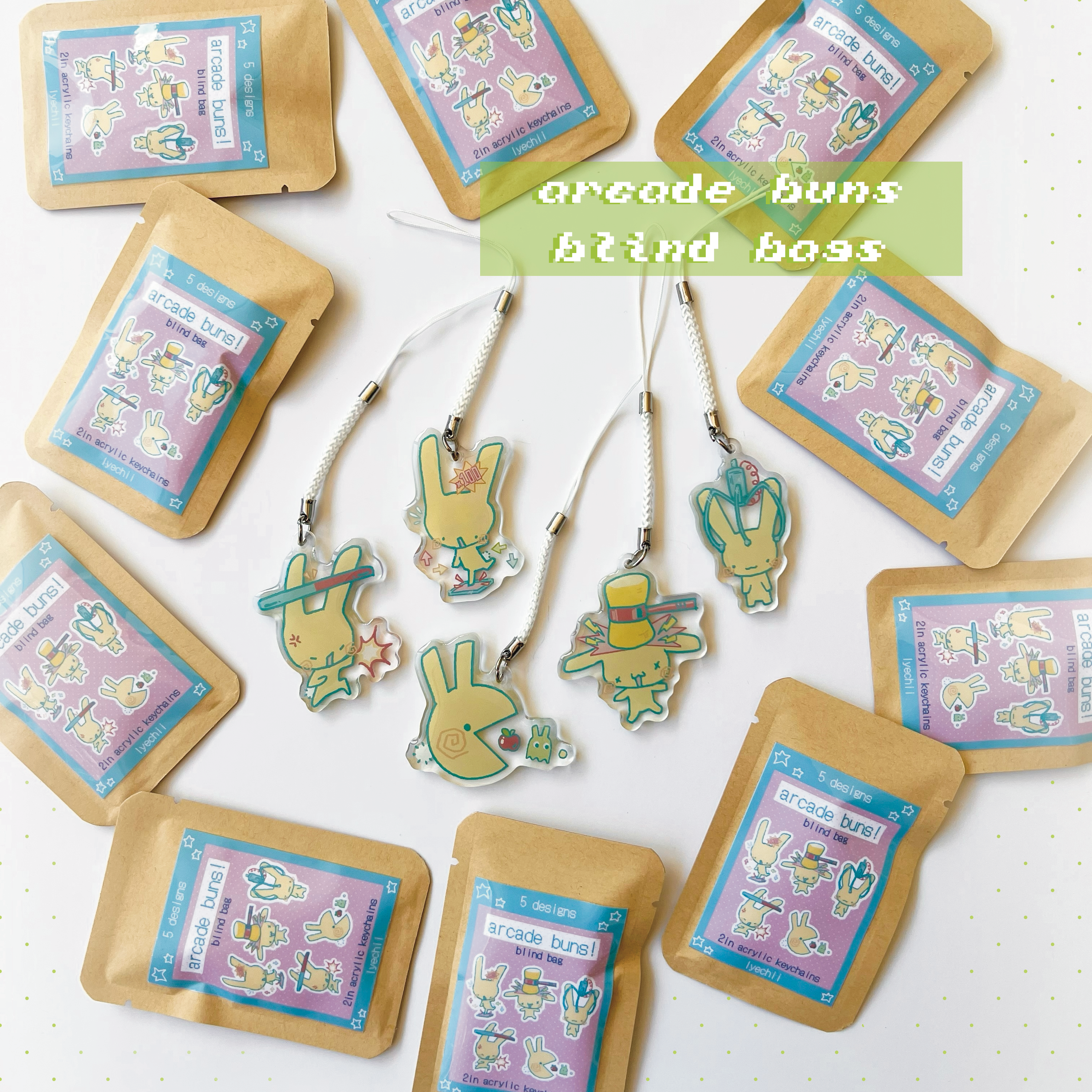Arcade Buns Keychain Blind Bags