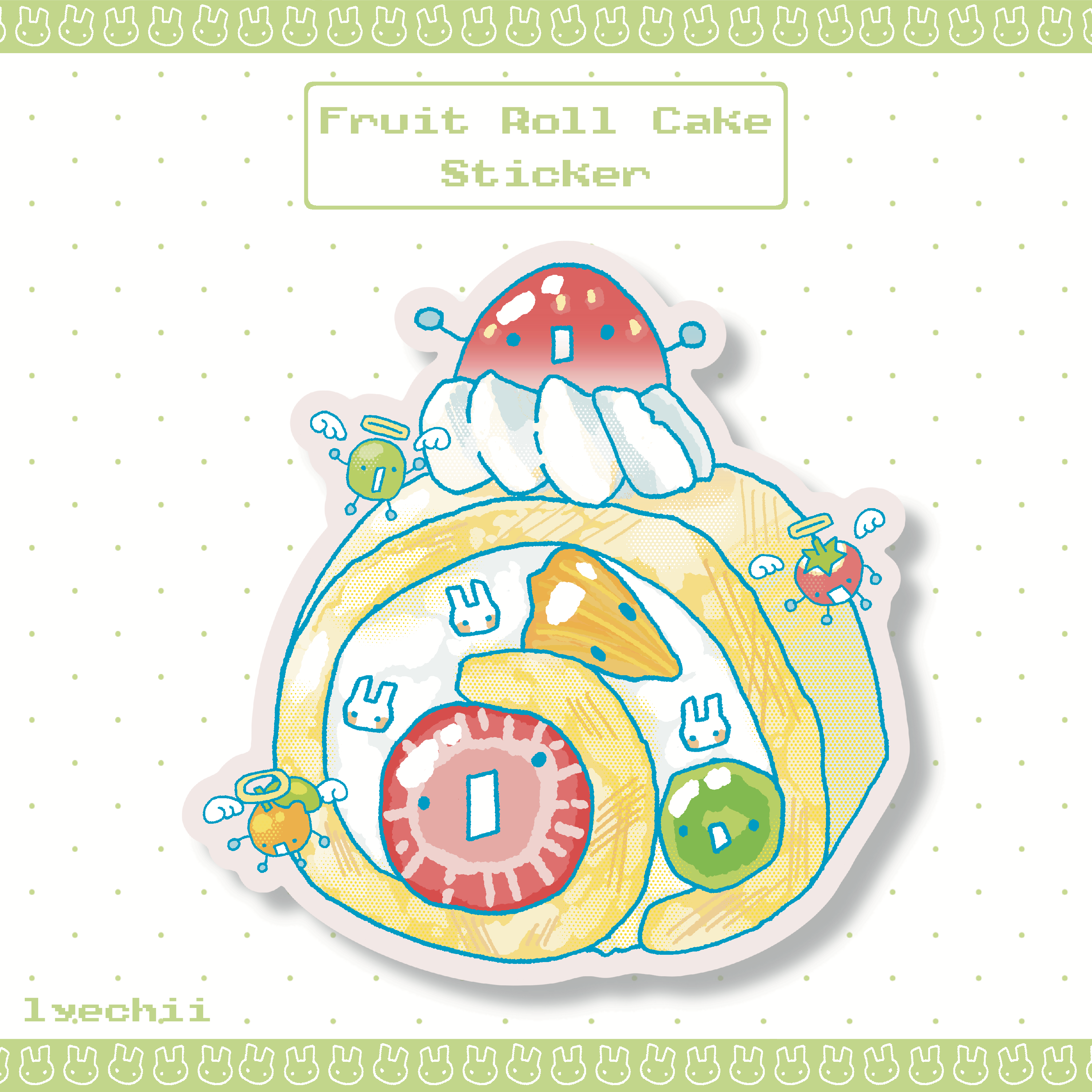 Fruit Roll Cake Sticker