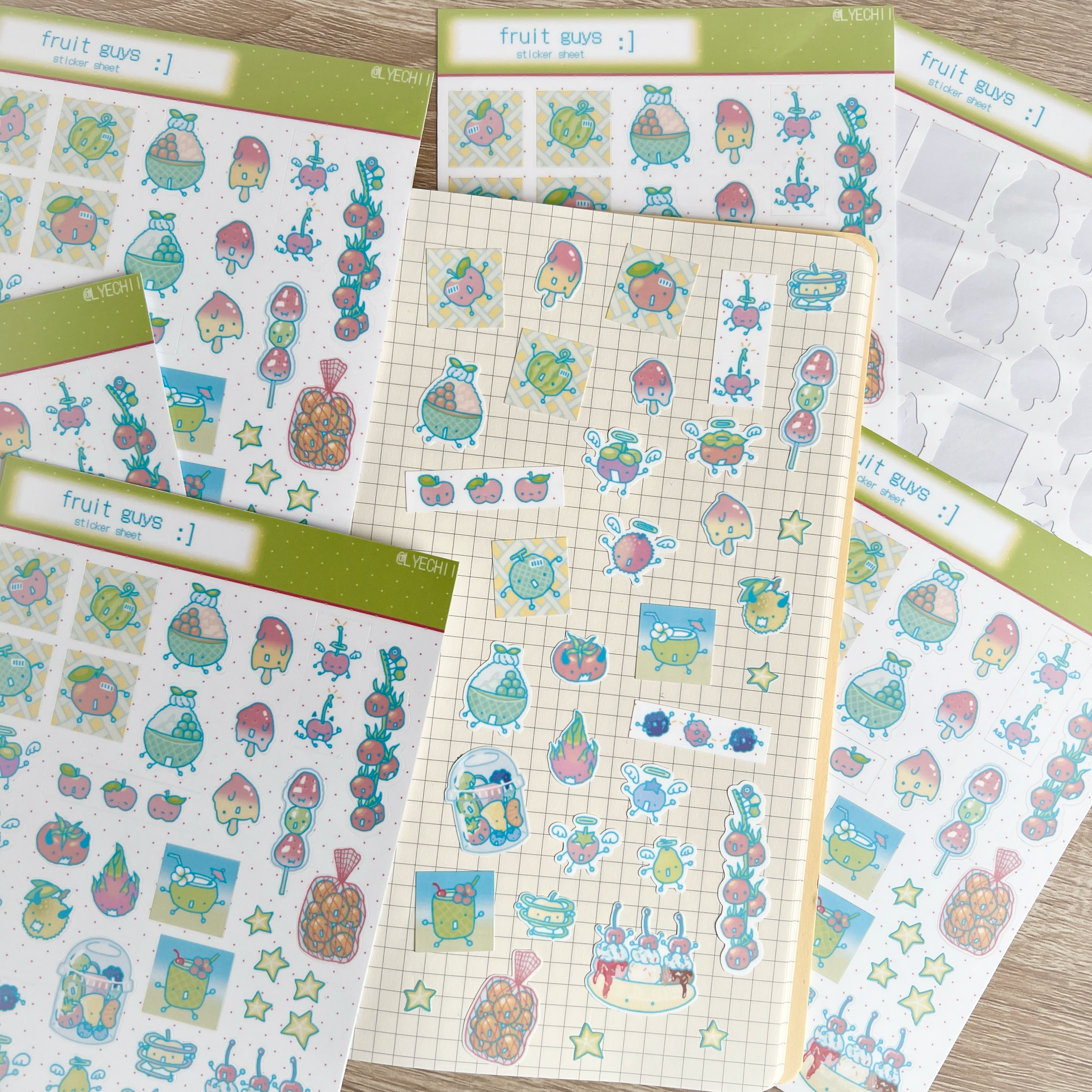 Fruit Guys Sticker Sheet