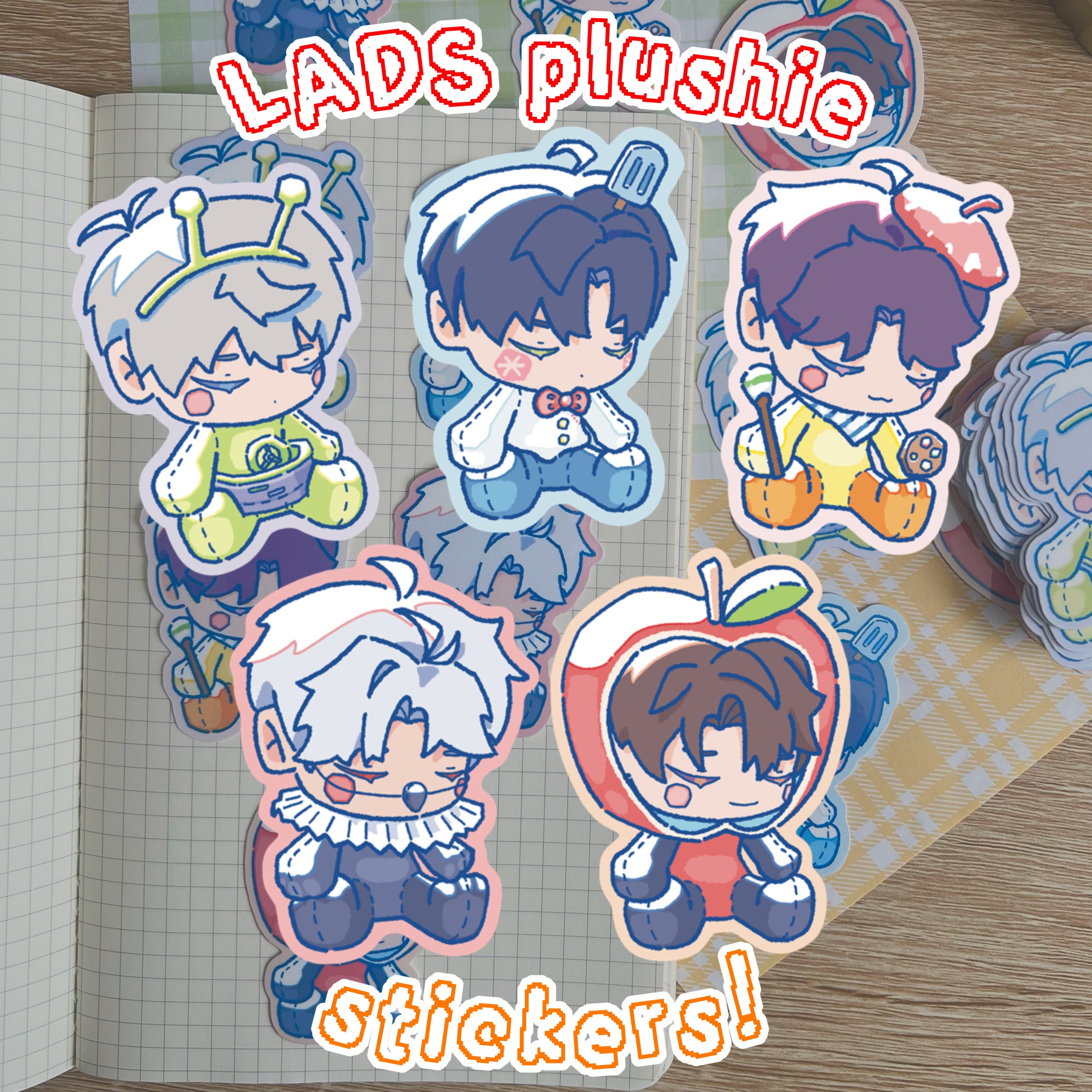 LADS Plushie Stickers