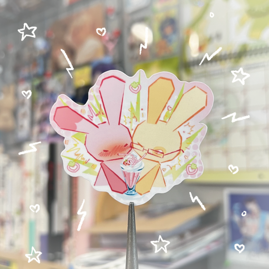 Valentine's Bunnies Sticker