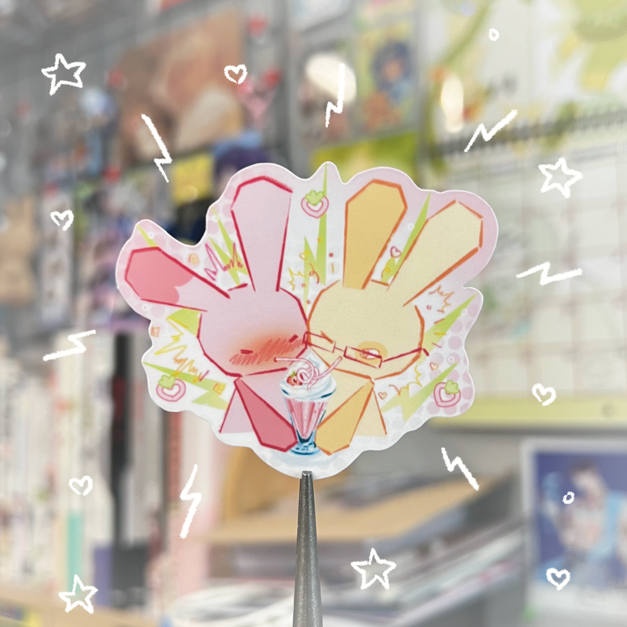 Valentine's Bunnies Sticker