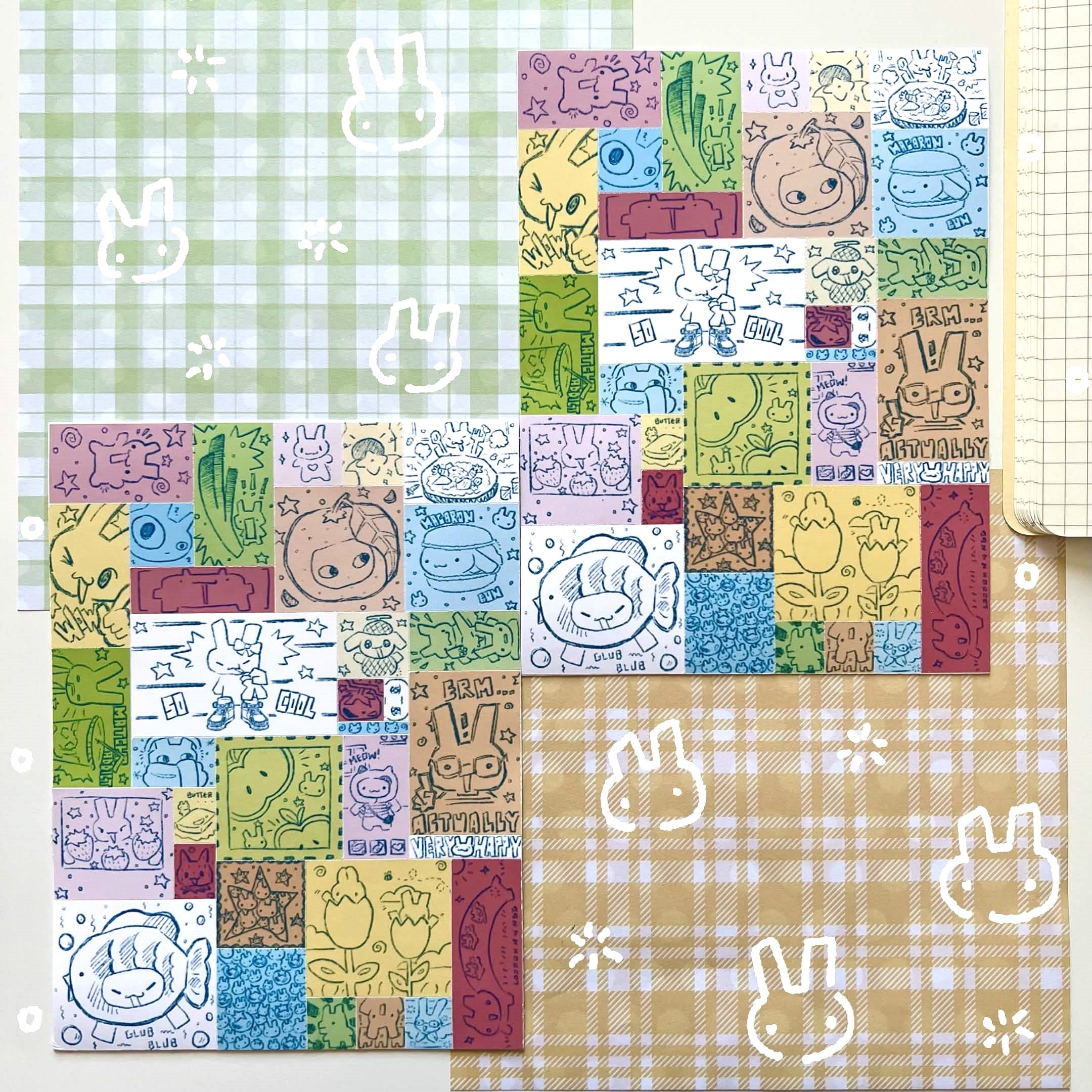 Bunny Doodles Sticker Sheet