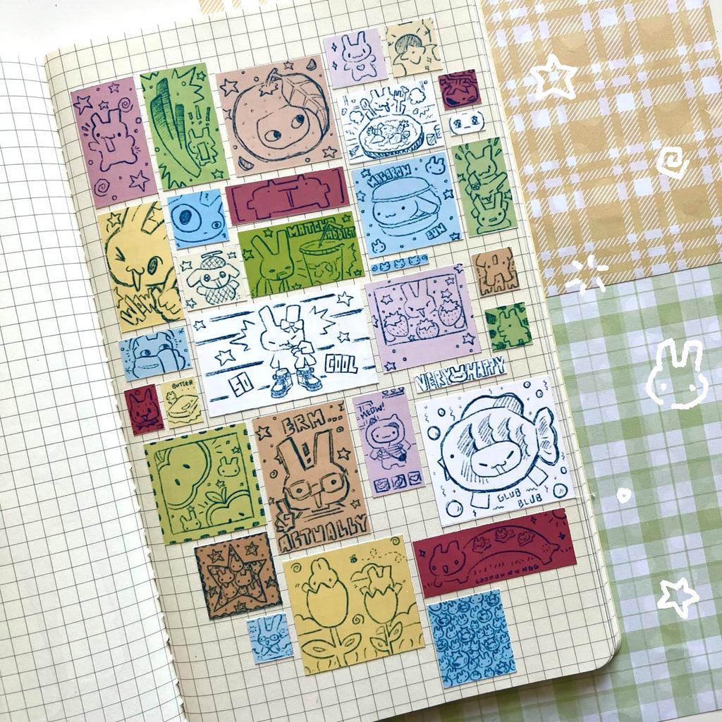 Bunny Doodles Sticker Sheet