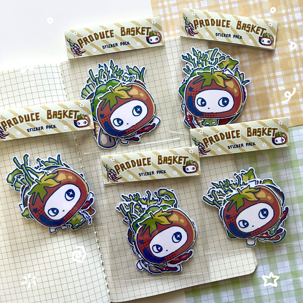 Produce Basket Sticker Pack