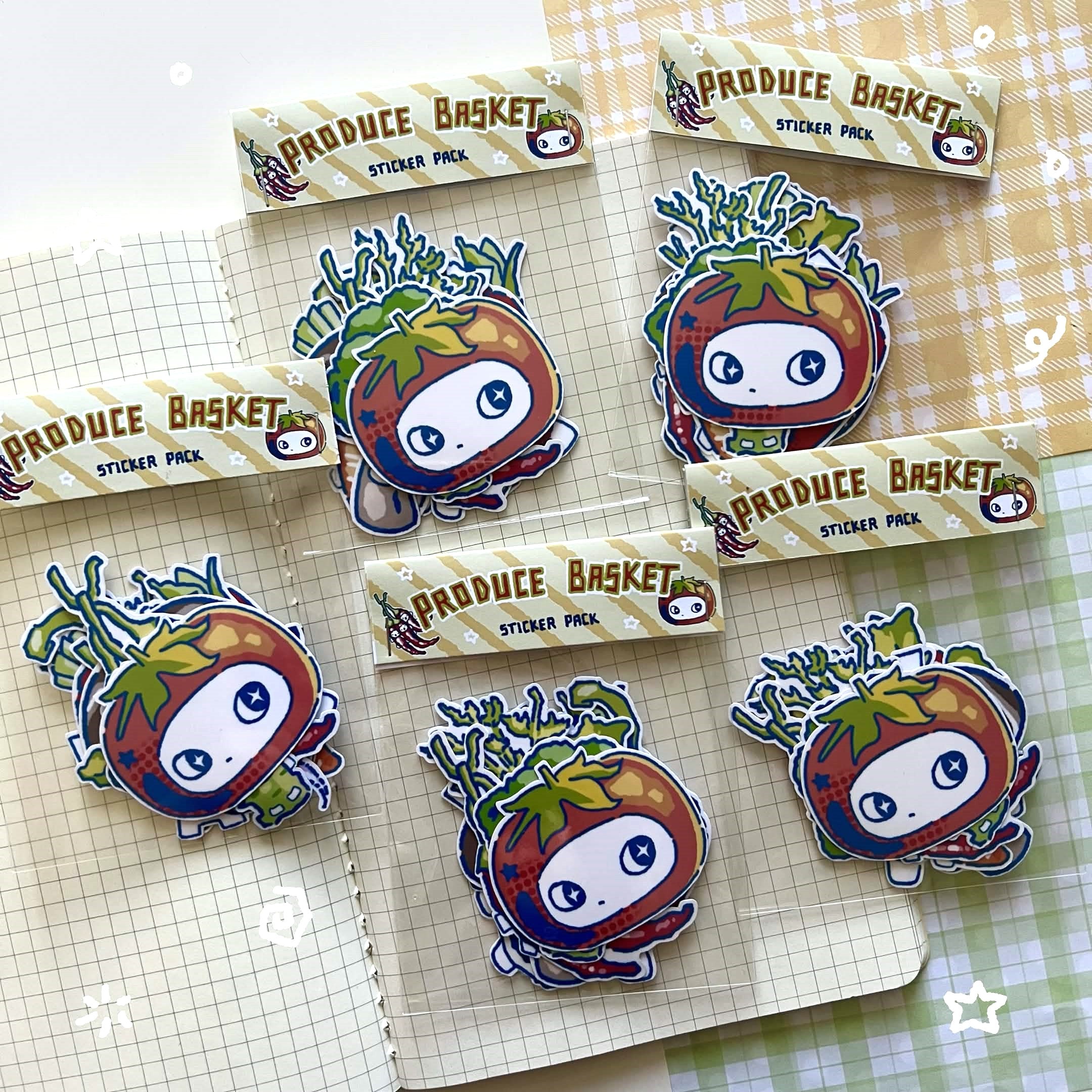 Produce Basket Sticker Pack