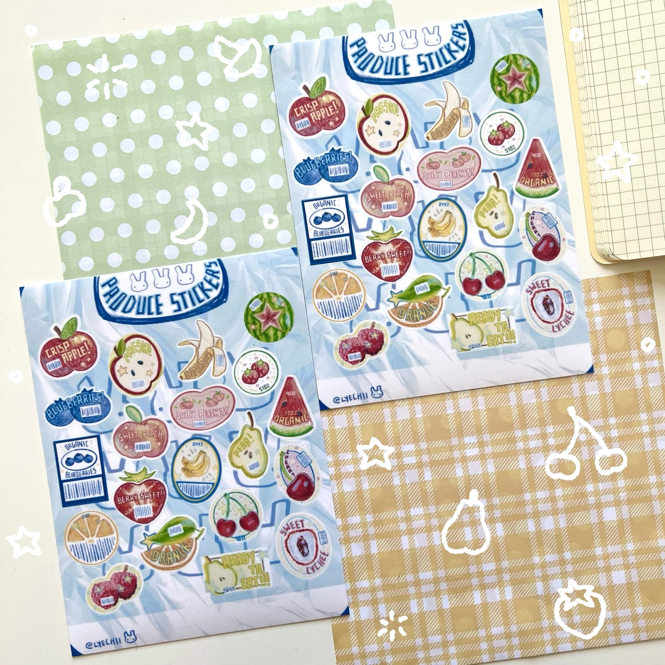 Produce Sticker Sheet