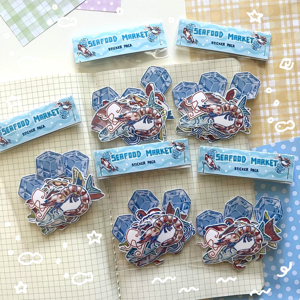 Seafood Market Sticker Pack