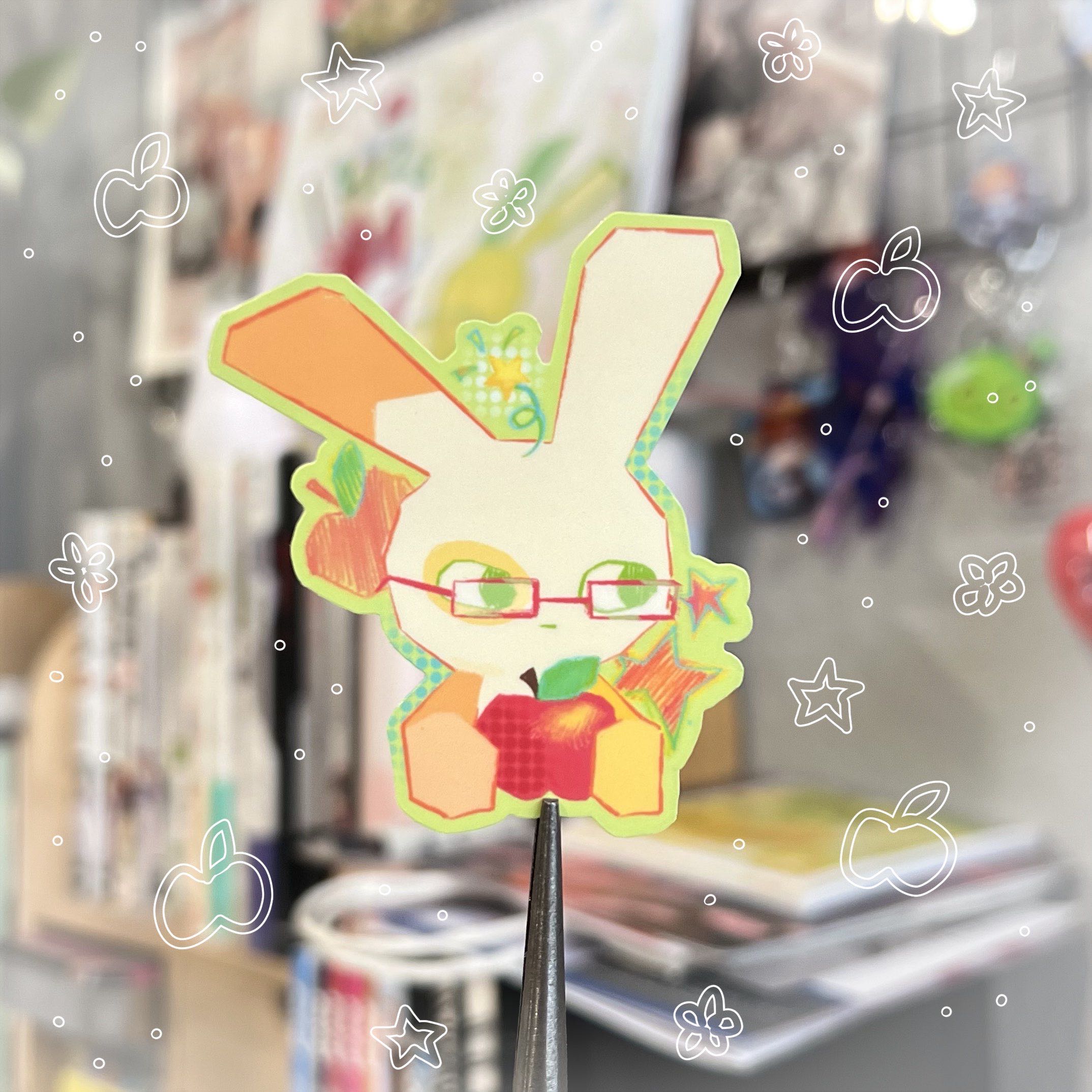 Fruit Bunny Stickers